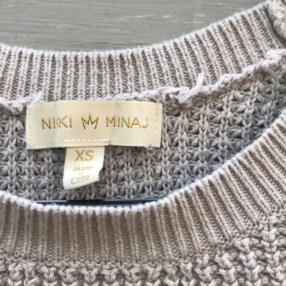 [Nicki Minaj] Cable Knit Pull Over Sweater XS - Picture 2 of 7